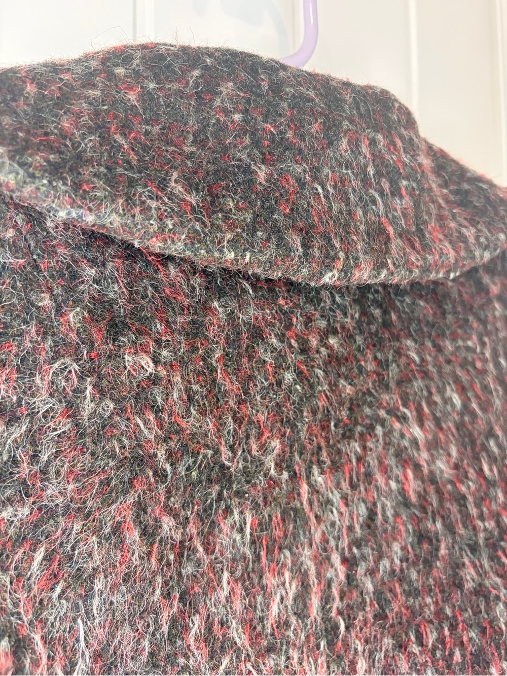 Brown Multi Textured Button-Front Pea Coat - Picture 10 of 10